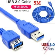 Image of USB 3.0 High Speed extension Cable Lead A Male To Female Extention Extender LOT