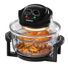 Image of Daewoo 17L Halogen Air Fryer Oven with Extender Ring, 2025 Model – 17L, Black 