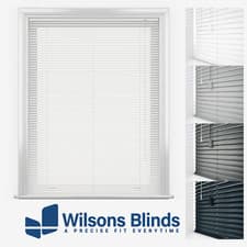 Image of Aluminium Venetian - Made To Measure - Metal Window Blind w/ Full Fixings - 25mm