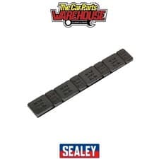 Image of Sealey WWSA510B Zinc Plated Steel Adhesive Wheel Weight 5/10g Strip of 8 50 PACK