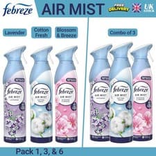 Image of Febreze Air Freshener Spray Mist -Blossom & Breeze, Cotton Fresh, Lavender 185ml