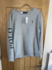 Image of Grey Ralph Lauren sweatshirt XL (brand new with tags)