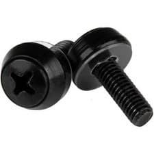 Image of Startech M5 X 12Mm Screws 100 Pack Black M5 Mounting Screws for Server Rack & Ca