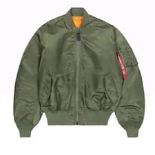 Image of Alpha Industries MA-1 Heritage flyer’s bomber jacket green short waist mens M