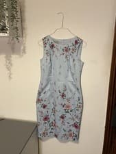 Image of HobbsMoira Floral Midi Dress, Blue