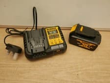 Image of DeWalt DCB182 18V xr 4 AH XR Li-Ion Battery + DCB1104 240v Fast Multi Charger