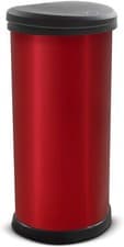 Image of Curver Bin Metal Effect 70% Recycled Kitchen Accessories One Touch Deco 40 Litre