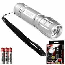 Image of Dekton Tactical XT 160 COB LED Torch 160 Lumens 200M Flashlight With Batteries