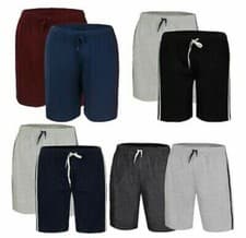 Image of Men's  Loungewear  Shorts Stretch Jersey  Nightwear & Gym - 2 Pack -Regular Fit
