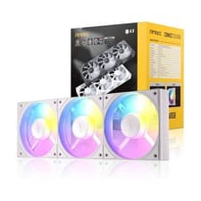 Image of Antec Connect 120 White ARGB Computer Case Fan 12cm White Pack of 3 (0-761345-40