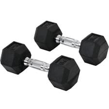 Image of Rubber Hex Dumbbell Set 4kg 5kg 6kg 8kg 10kg Home Gym Weight Lifting Training