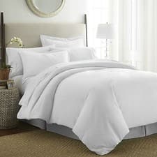 Image of Elegant 3 Piece Duvet Cover Set Kaycie Gray Hotel Collection 14 Beautiful Colors