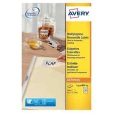Image of Avery Removable Labels 48 Per Sheet White (Pack of 1200) L4736REV-25