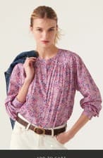 Image of Ba&sh Cotton Blouse 0/8 New