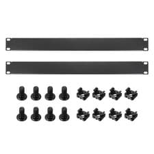 Image of 2 Set 1U Blank Panel with Screws and Nuts for 19 Inches Enclosure Server
