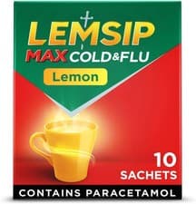 Image of Lemsip Max Cold and Flu Lemon 10 Sachets