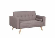 Image of Birlea Ethan Grey Large and Medium Upholstered Fabric Sofa Bed