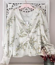 Image of TED BAKER 🎀 Philiis blouse RRP £119 Size 4 UK 14 Floral Top