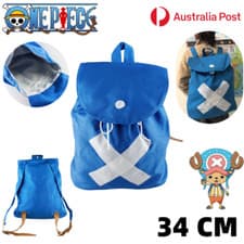 Image of ONE PIECE CHOPPER Backpack Rucksack School Shoulder Bag Canvas Travel Camping AU