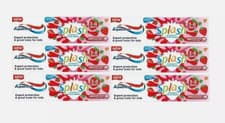 Image of 6xAquafresh Kids Splash Strawberry Toothpaste 50 ml Sugar Acid Protection 3-8 Y