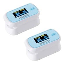 Image of 2x Pulse Oximeter Finger Oxygen Meter Blood SpO2 Pulsoximeter