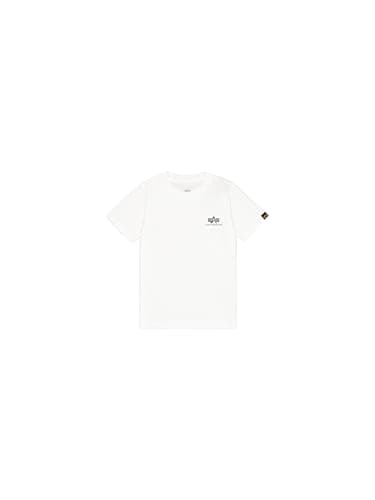 Image of Alpha Industries Basic T Small Logo Kids/Teens T-Shirt White