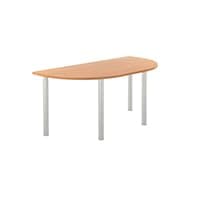 Image of Jemini Semi Circular Multipurpose Table 1600x800x730mm Beech KF819899