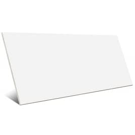 Image of Agatha White 25x50cm Ceramic Gloss Wall Tiles for splashback Above Sink/Shelf or Under Mirror (Pack of 4 Tiles)