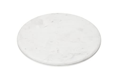 Image of EHC Large Cheese Board Chopping Board for Kitchen, Serving Board Platter Tray Marble White Chapati Board, 30cm