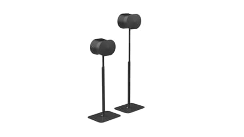 Image of Flexson Essentials Adjustable Floor Stands for Sonos Era 300, Twin pack in Black