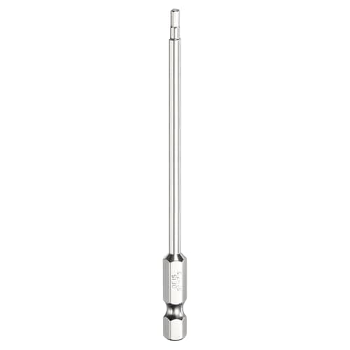 Image of sourcing map H2.5 Hex Head Screwdriver Bit 2.5mm Metric Flat Tip 1/4" Hex Shank 100mm (4") Long Magnetic Hexagonal Screw Drill Bit Wrench Chrome Plated Power Driver Socket