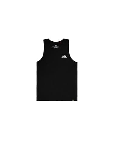 Image of Alpha Industries Small Logo Tank for Men Black