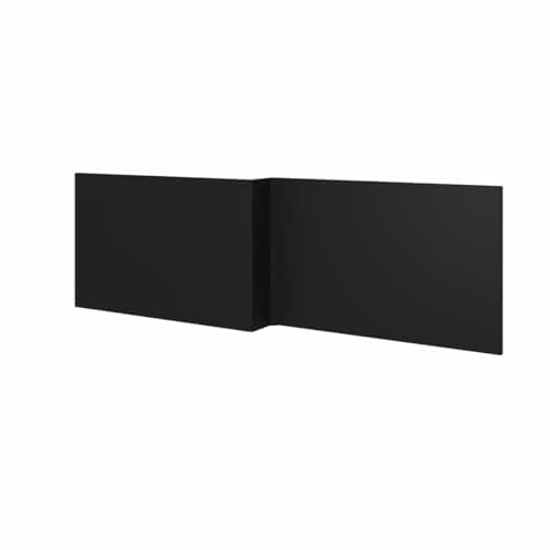 Image of Aquariss 1700mm L Shape Bath Front Panel 18mm MDF Painting Matte Black Adjustable Height for Bathroom Soaking Tub