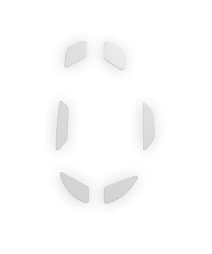 Image of GLORIOUS PC Gaming Race G-Skates - Teflon Gliders Self-Adhesive - 1 Set PTFE Gliders for Model I - Large Sliding Pads Mouse for Use on Any Surface - White