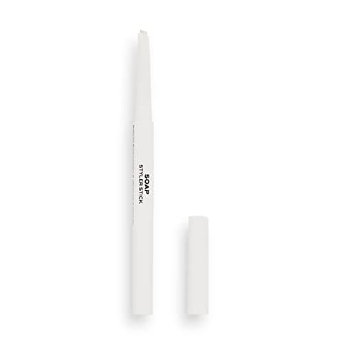 Image of Makeup Revolution, Eyebrow Soap Styler Stick, Double Ended Soap Styler with Spoolie Brush, 1.2g
