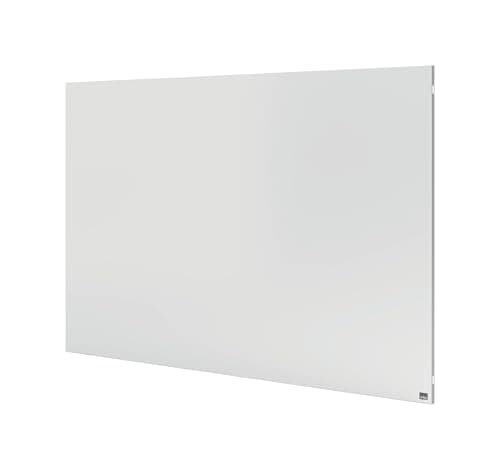 Image of Nobo Infinity Frameless Magnetic Whiteboard, 900 x 600mm, Magnetic Whiteboard, 90 x 60cm, UV Cured Steel, Easy-Clean White Board, White, 1915714