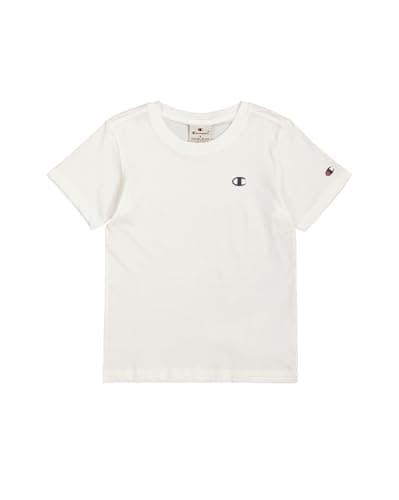 Image of Champion Legacy Basics B-S-s Crewneck T-Shirt Kids & Boys, White, 13-14 Years