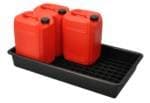 Image of 100 x 55 x 15cm Durable Bunded Drum Spill/Drip Tray for Industrial Use – High-Capacity Spill Containment Solution for Safe Liquid Management