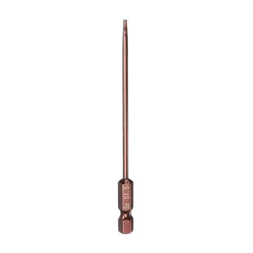 Image of sourcing map Hex Head Wrench Drill Bit 1.5mm(H1.5) Metric 1/4" Hex Shank 4"(100mm) Length S2 Steel Magnetic Impact Drivers Screwdriver Bit Industrial Grade Hexagon Electric Drill Bits