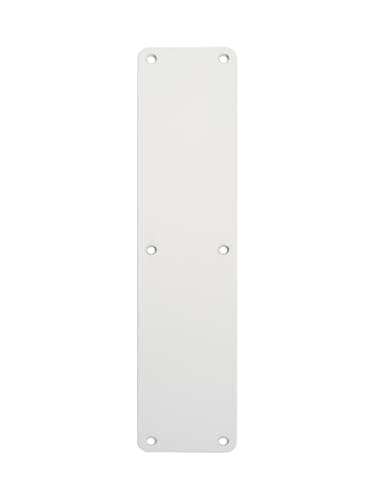 Image of Kooples Hardware Plain Finger Plate Satin Anodised Aluminium Lightweight Door Protection for Commercial and Public Use (350mm x 75mm)