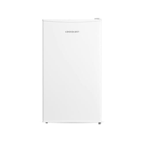 Image of Cookology UCFR88WH Under Counter Freestanding Fridge in White - 93 Litre Capacity - Adjustable Temperature Control & Legs - Reversible Door
