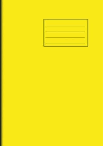 Image of Notes Exercise Book A4 80 pages 10mm Squares Yellow cover - Pack of 50