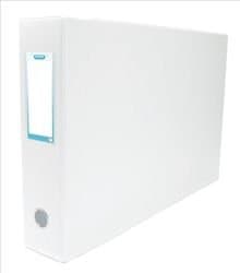 Image of Elba Lever Arch File PVC Slotted 80mm Spine A3 White Ref 100082445 [Pack 2]
