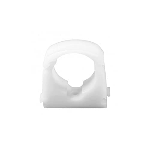 Image of Talon Wrap Over Hinged White Pipe Cable Clip 28 mm Multiple Quantities (10)