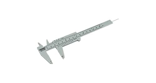 Image of Draper Vernier Calliper Gauge | 0-150mm / 0 to 6" Calibration Hand Tool | Sturdy Plastic | Three Way measurement | 73863