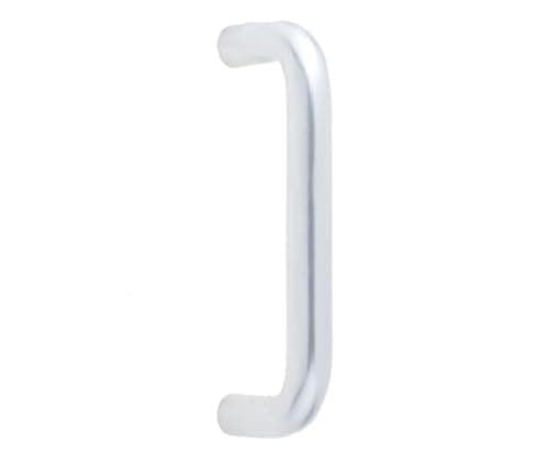 Image of KOOPLES HARDWARE Aluminium 19mm D Shape Pull Handle – Bolt-Through Fixing, Satin Anodised Aluminium (SAA) Finish for Timber & Metal Doors (305x19mm)