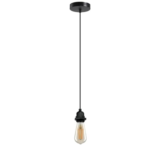 Image of DC VOLTAGE IP65 Waterproof Outdoor Pendant Light Fitting E27 Black Hanging Ceiling Lamp 95cm Adjustable Cable Weatherproof Garden Porch Patio