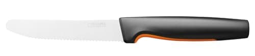 Image of Fiskars Peeling Knife, Straight Blade, Total Length: 19 cm, Steel/Synthetic Material, Functional Form, 1014227, Silver/Black/Orange