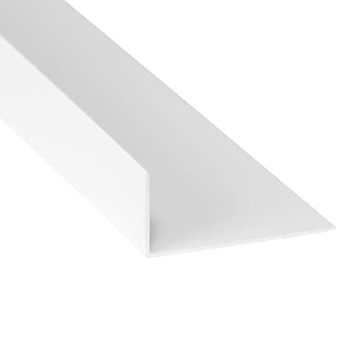Image of PVC Unequal Angle Trim, 70mm x 30mm, 90 Degree, White, 1 Metre