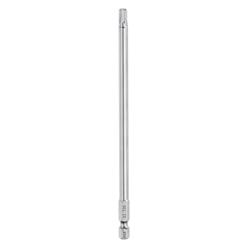 Image of sourcing map T30 Torx Bit 1/4" Hex Shank 6" Long S2 Steel Magnetic Tamper Resistant Star Bits Torx Head with Hole Industrial Grade for Driver Drill Bits Remove Fastening Screws